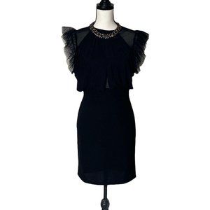 Haute Monde Women's Black Bodycon Cocktail Dress